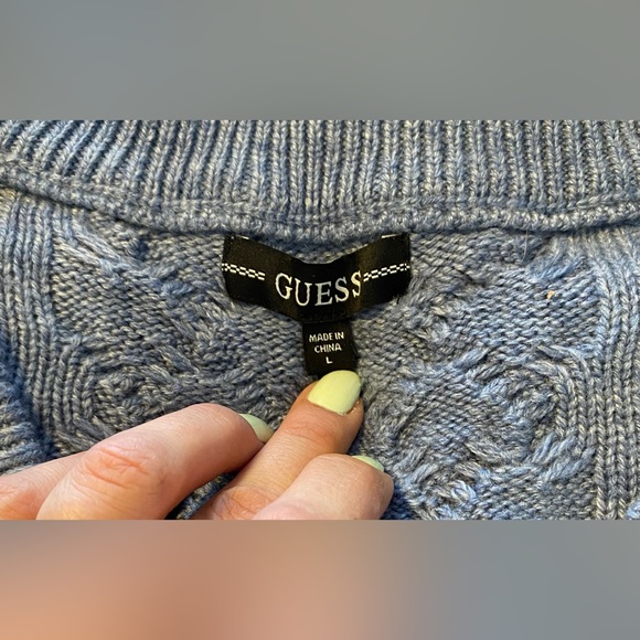 Guess Large Shea Ribbed Mock-Neck Women’s Sweater - Picture 8 of 9